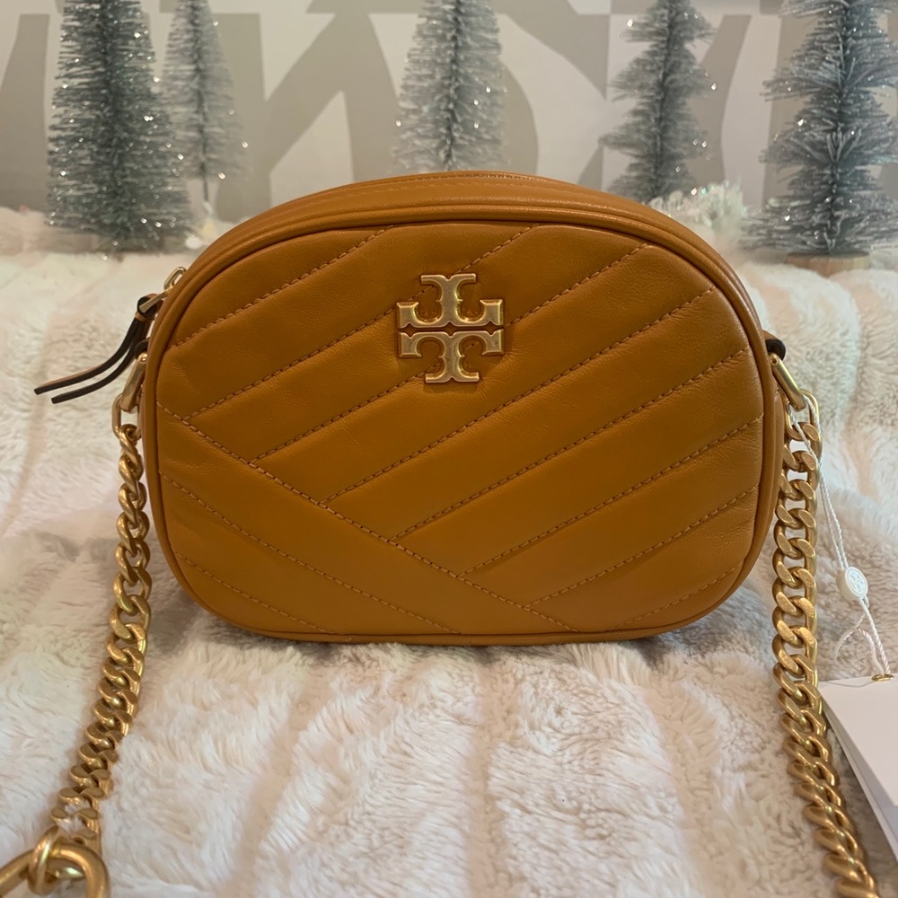 Tory Burch Kira Chevron Camera Bag Squash